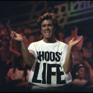 wham! george michael choose life tee shirt ⚡️